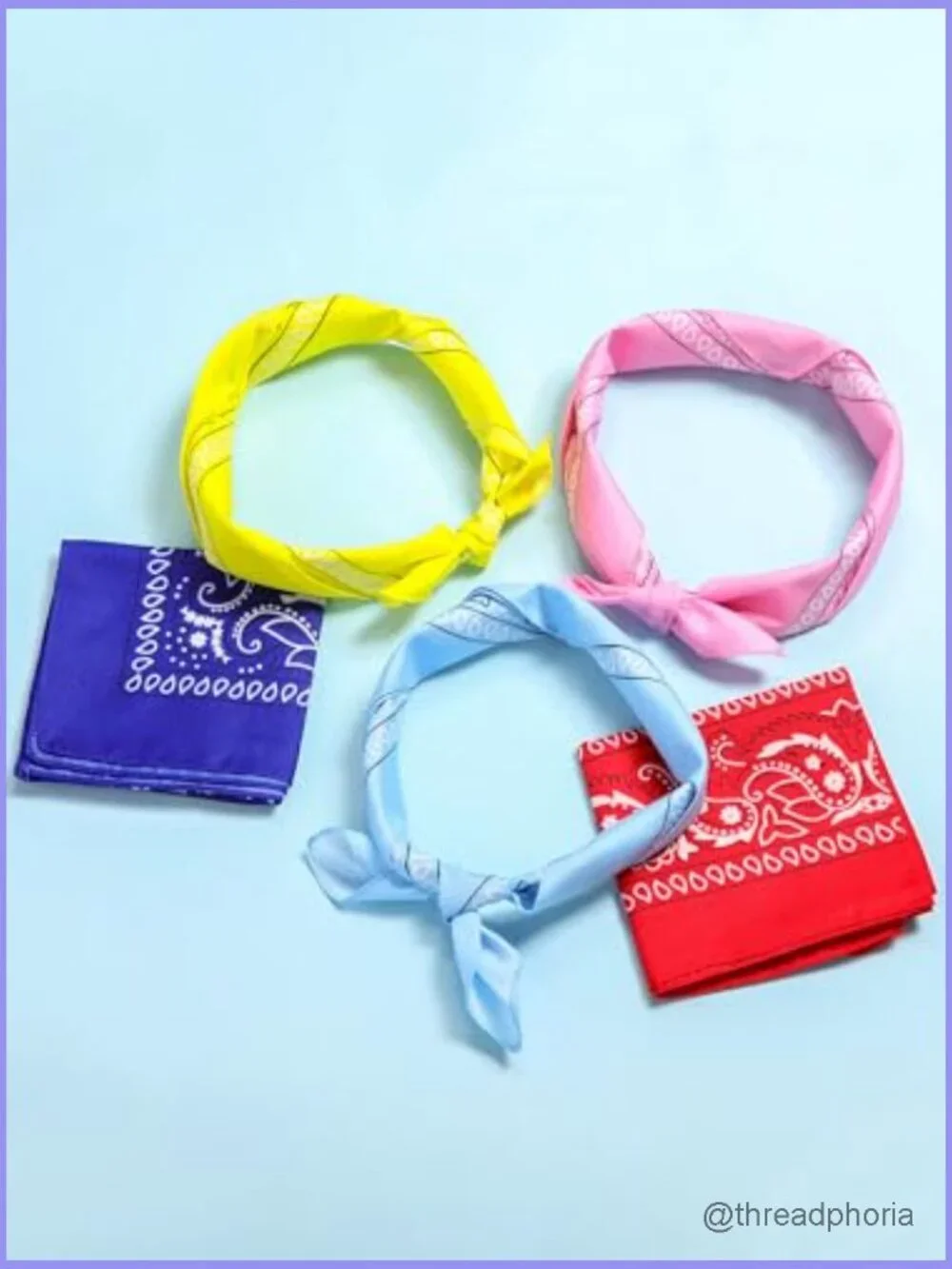 48 Paisley Bandanas - Unisex Square Scarf